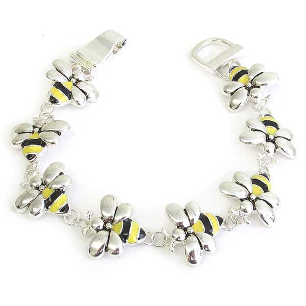 Bumble Bee Magnetic Enamel Bracelet
